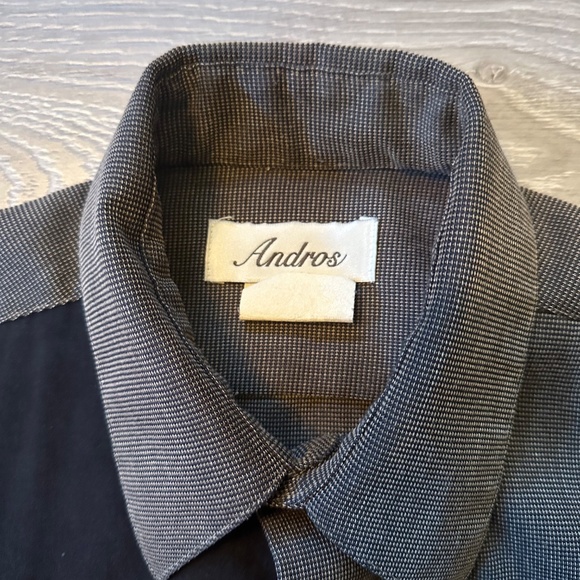 Vintage 80s Two-Tone Heathered Dress Shirt - Picture 4 of 4